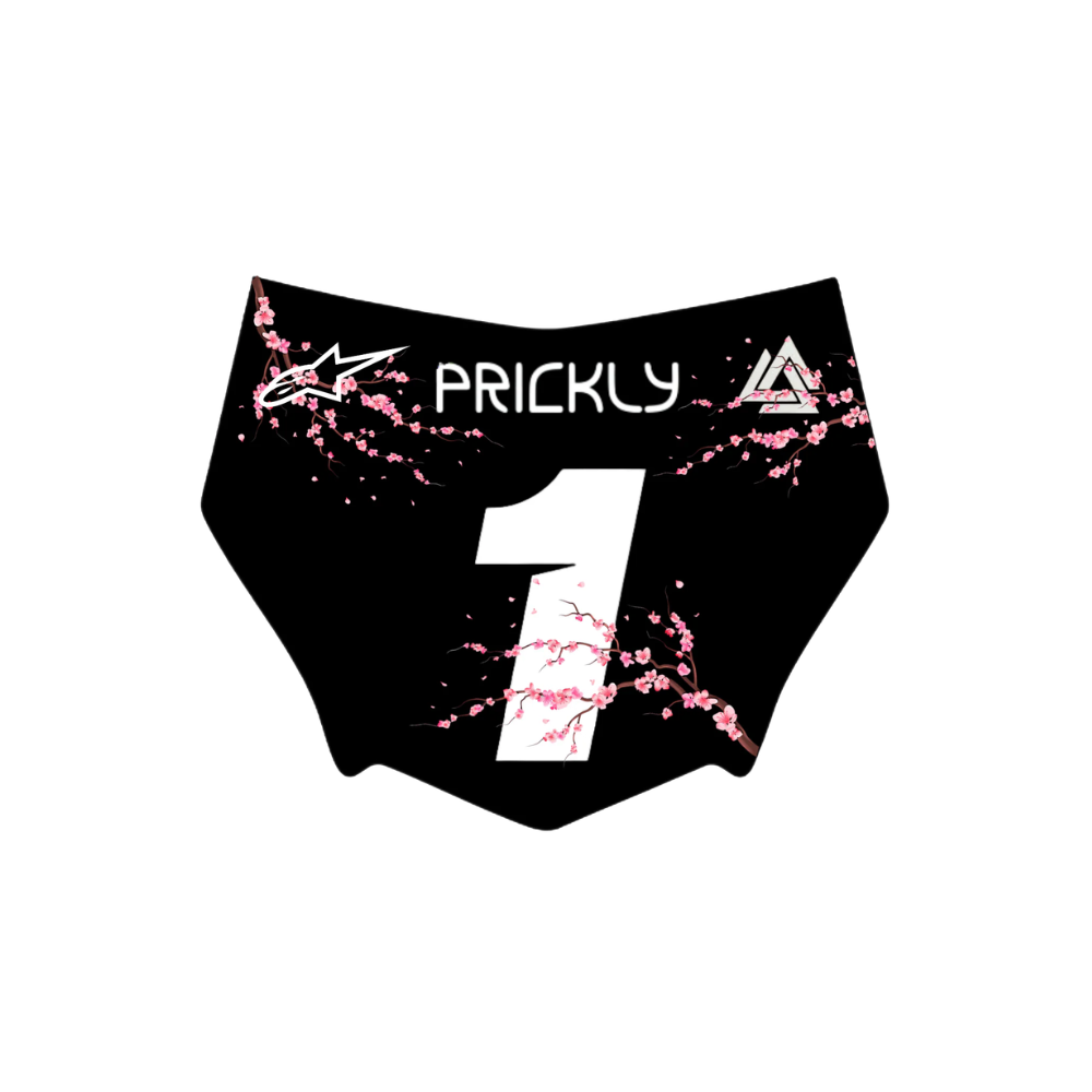 Pink Cherry Blossom Plate Decal