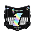 Glossy MotoCutz Style Vented Number Plate + Decal